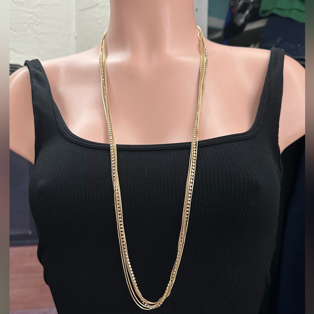 Lonna Lilly Lona Lilly Gold- Silver-Tone Chain Necklace Size 1sz 39$